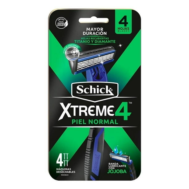 Máquina para afeitar Schick Xtreme 4 piel normal 4 pzas