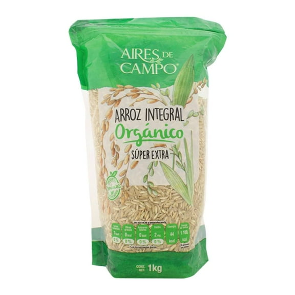 Arroz Aires de Campo orgánico integral súper extra 1 kg