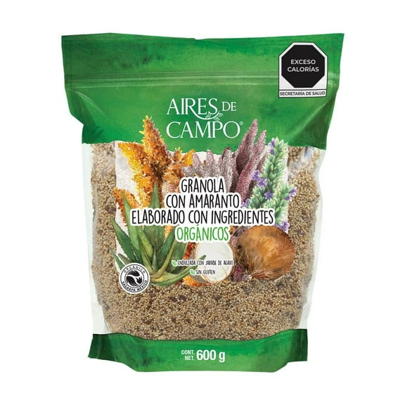 Granola Aires de Campo con amaranto e ingredientes orgánicos 600 g