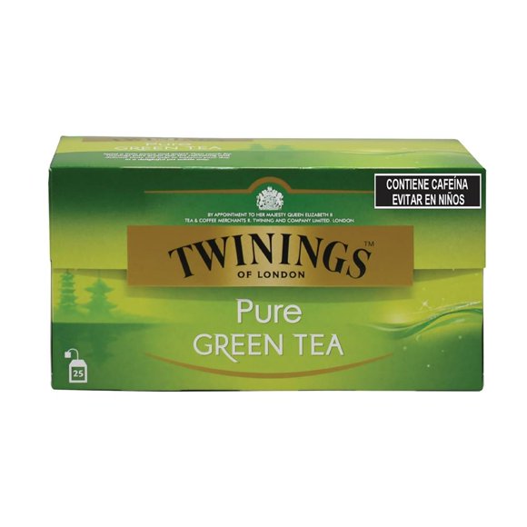 Té verde Twinings puro 25 sobres de 2 g c/u