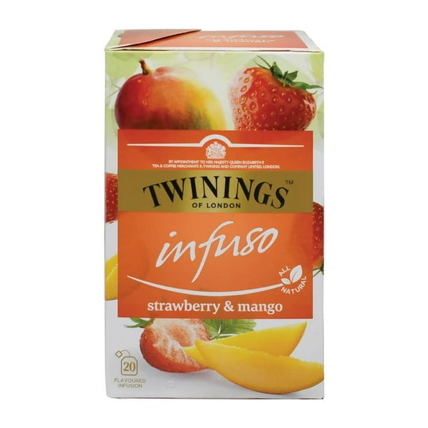 Infusión Twinings de fresa y mango 20 sobres de 2 g c/u