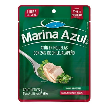 Lomo de atún Marina Azul con chile jalapeño bolsa 74 g