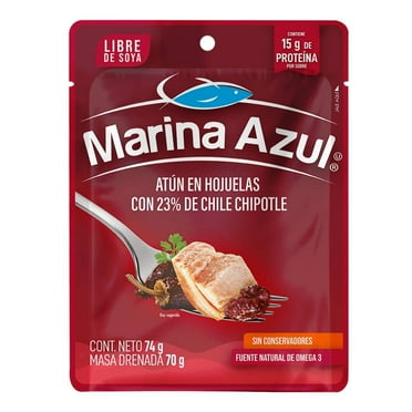 Atún Marina Azul con chile chipotle bolsa 74 g