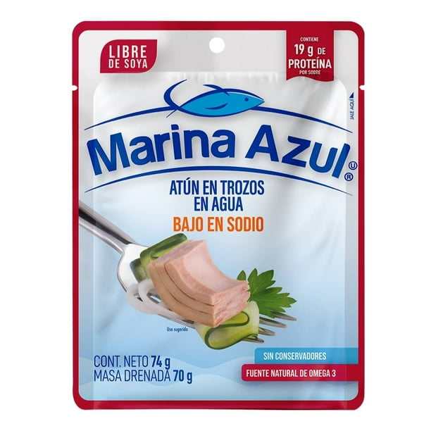 Lomo de atún Marina Azul aleta amarilla bajo en sodio 74 g