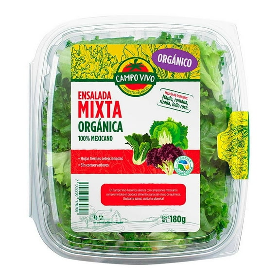 Ensalada mixta orgánica Campo Vivo 180 g