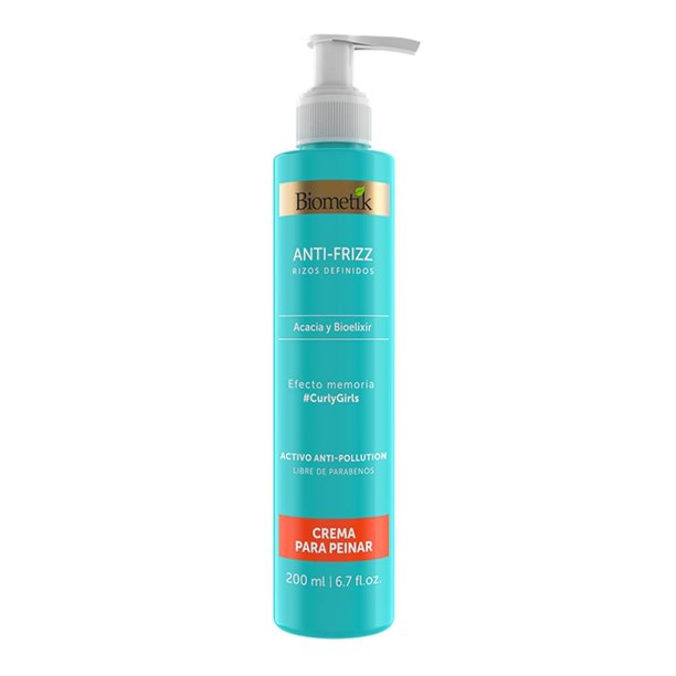 Crema para peinar Biometík Anti-Frizz acacia y bioelixir 200 ml