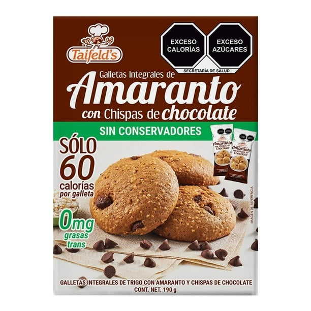 Galletas Taifelds integrales de amaranto con chispas de chocolate 190 g