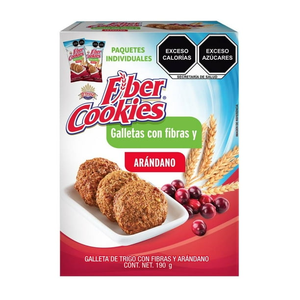 Galletas Fiber Cookies con fibras y arándano 190 g