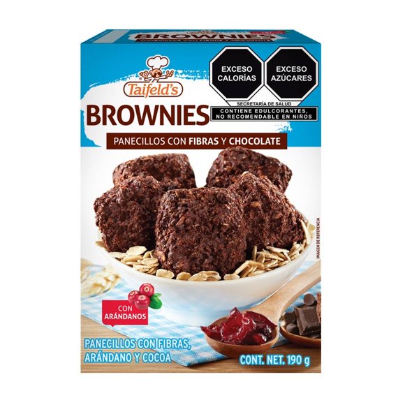 Panecillos Taifelds Brownies con fibras arándano y cocoa 190 g