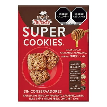 Galletas Taifelds Super Cookies con semillas y miel de abeja 170 g