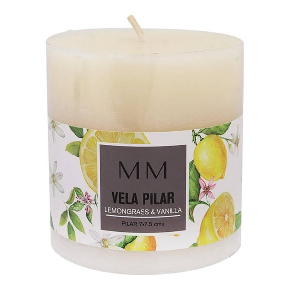 Vela MM Pilar Ivory Limón y Vainilla 240 gr