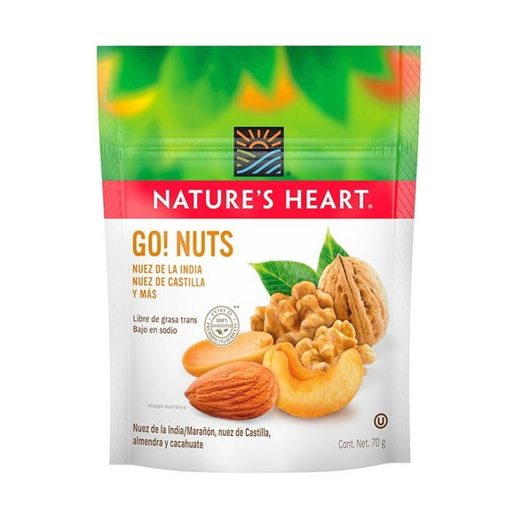 Nuez de la India Nature's Heart castilla y más go nuts! 70 g