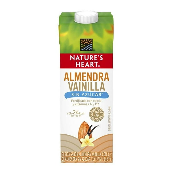 Bebida vegetal Nature's Heart sabor almendra vainilla sin azúcar 946 ml