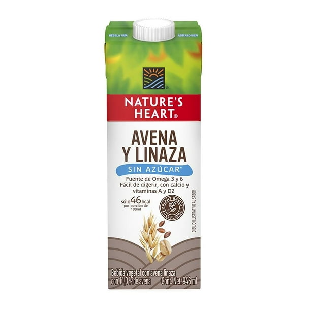 Bebida vegetal Nature's Heart con avena linaza 946 ml