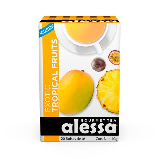 Té Alessa Exotic tropical fruits 20 sobres de 2 g c/u