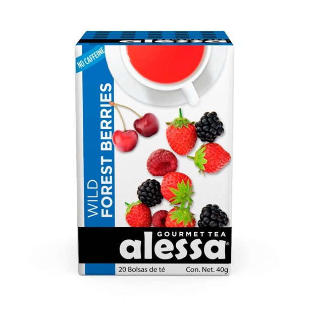 Té Alessa Wild forest berries 20 sobres de 2 g c/u