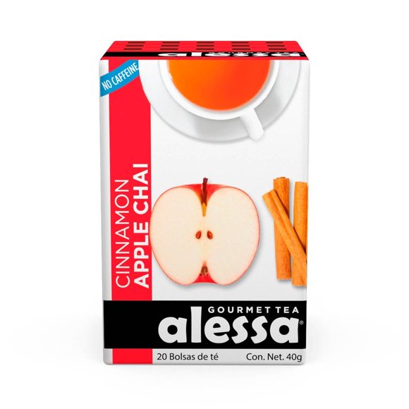 Té Alessa chai canela manzana 20 bolsas