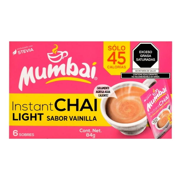 Té chai Mumbaí con vainilla light 6 sobres