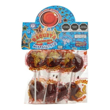 Paletas Miguelito raquetas sabor grosella enchilada 8 pzas