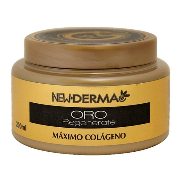 Crema corporal New Derma oro regenerate 14k máximo colágeno 200 ml