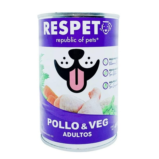 Alimento para Perro Respet Republic of Pets Pollo y Vegetales Adulto  410 g