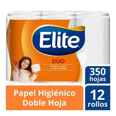 Elite Duo Toilet Paper 12 rolls with 350 double sheets each