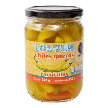 Chiles güeros Lol Tun carricillos 350 g