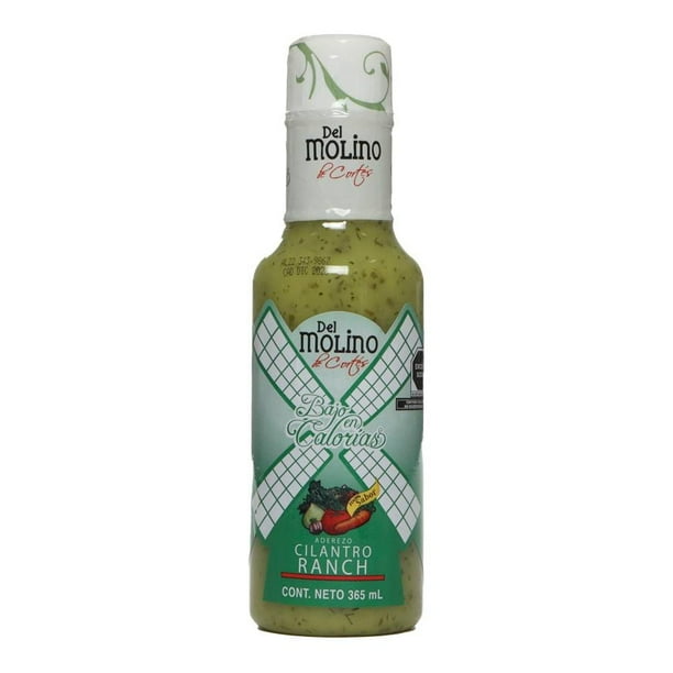 Aderezo Del Molino de Cortés cilantro ranch 365 ml