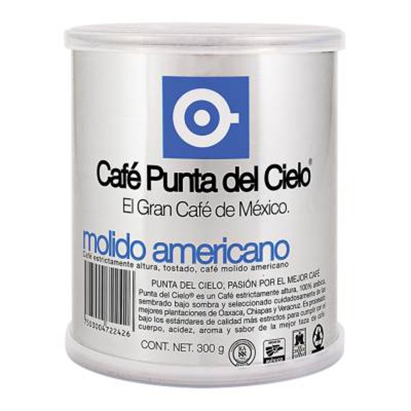 Café Punta del Cielo molido americano en lata 300 g