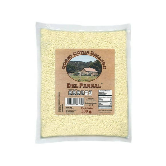 Imitación queso cotija Del Parral artesanal rallado 300 g