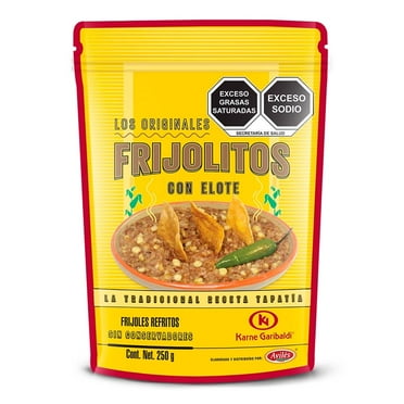 Frijoles Karne Garibaldi con elote 250 g