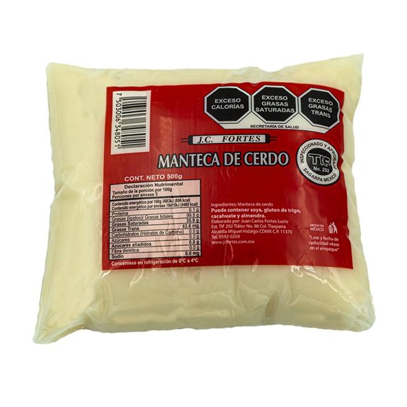 Manteca de cerdo JC 500 g