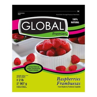 Frambuesas Global Premier congeladas 907 g
