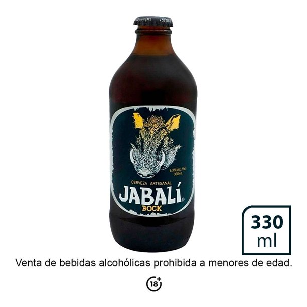 Cerveza artesanal Jabalí bock 330 ml