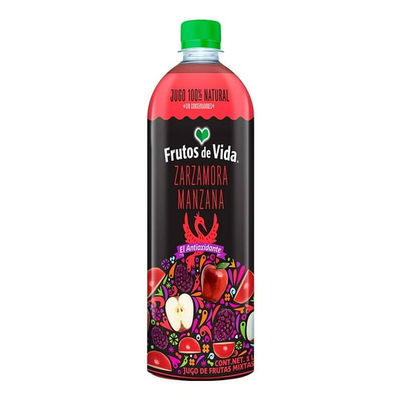 Jugo de zarzamora y manzana Frutos de Vida 1 l