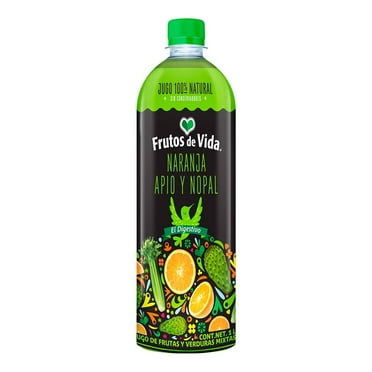 Jugo naranja apio y nopal Frutos de Vida 1 l