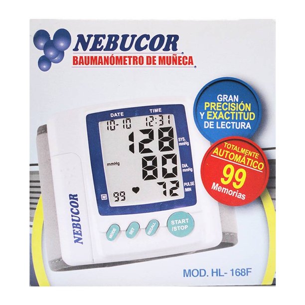 Baumanometro Digital de Muñeca Nebucor HL-168F