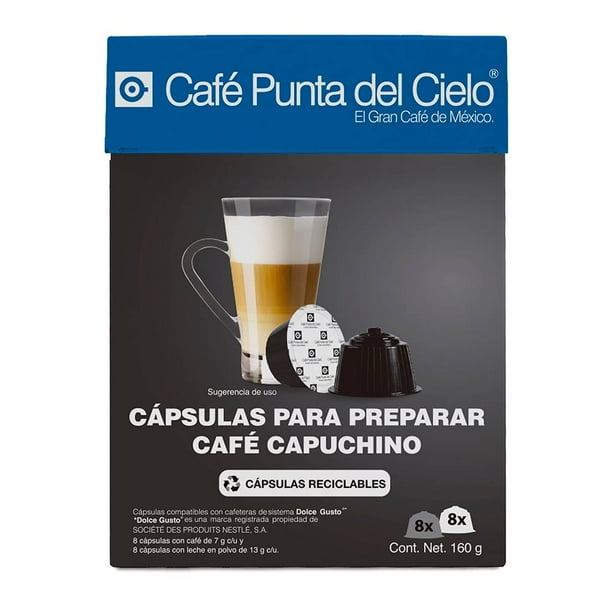 Cápsulas de café Punta del Cielo capuchino 160 g