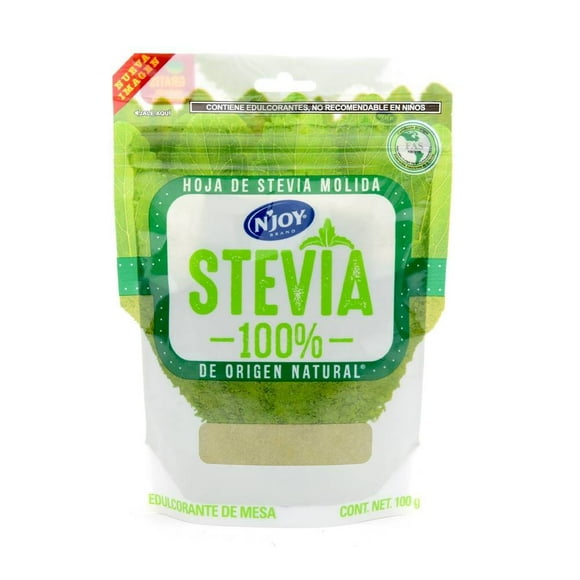 Endulzante de mesa N'Joy Endulza tu Vida hoja de stevia molida 100 g