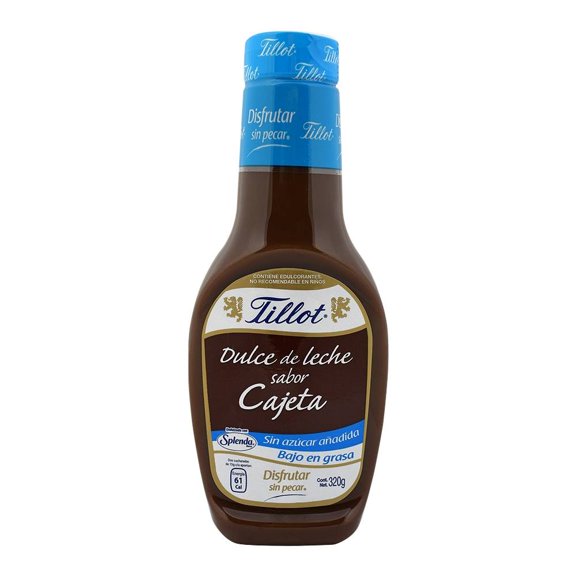 Dulce de leche Tillot sabor cajeta bajo en grasa  320 g