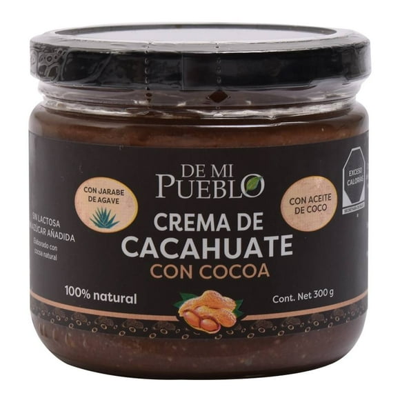 Crema de cacahuate De mi Pueblo con cocoa 300 g