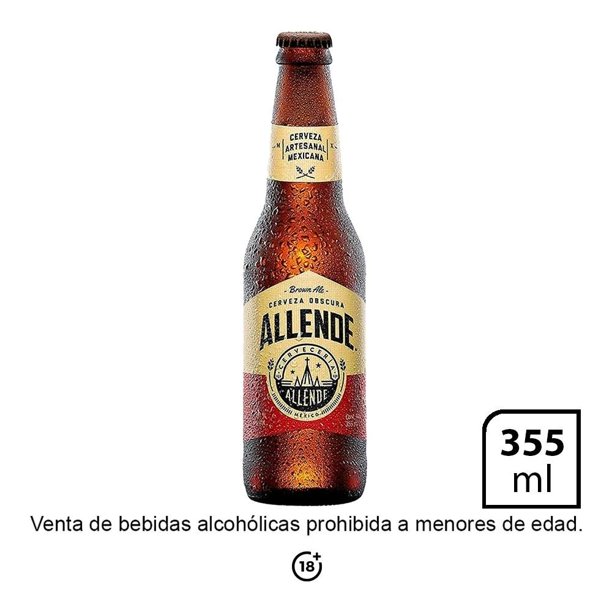 Cerveza oscura Allende brown ale 355 ml