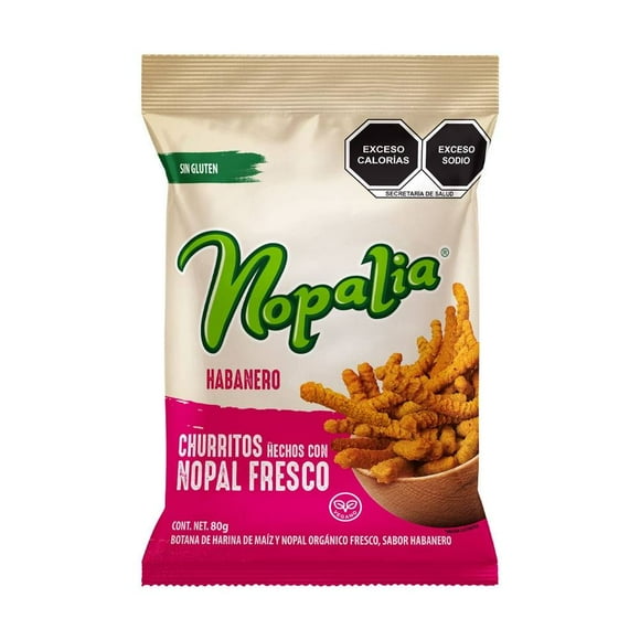 Churritos Nopalia habanero 80 g