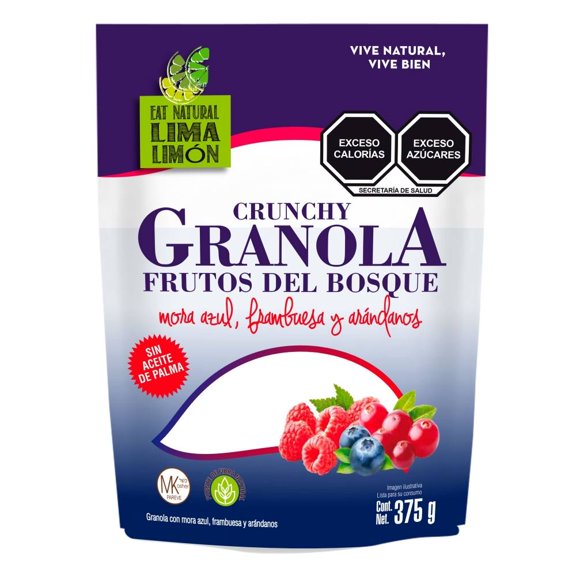 Granola Eat Natural Lima Limón frutos del bosque 375 g