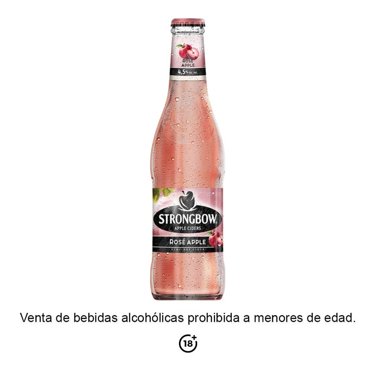 Bebida alcohólica Strongbow rosé apple 330 ml