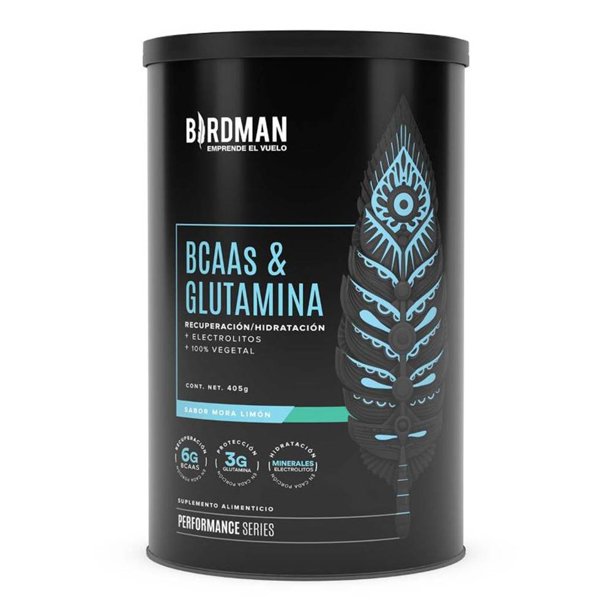 Suplemento alimenticio Bridman BCAAS & glutamina sabor mora limón 405 g