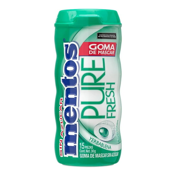 Goma de mascar Mentos Pure Fresh yerbabuena 30 g