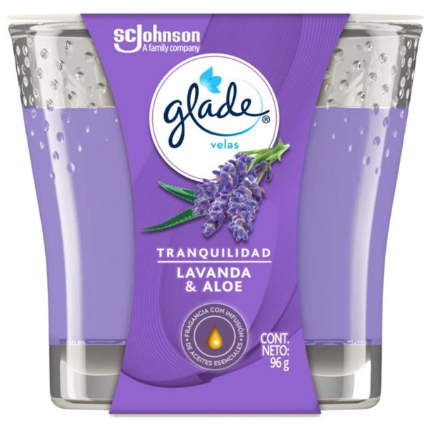 Vela Aromatizante Glade Lavanda y Aloe 96 g