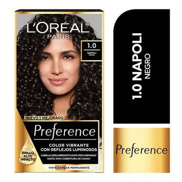 Tinte para cabello L'Oréal Preference 1.0 napoli negro