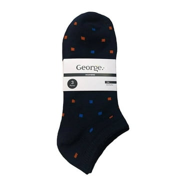 Tin George para Hombre, Cuadros y Líneas Marino 3 Pares Unitalla